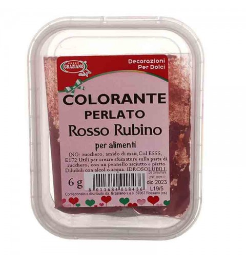 Colorante in polvere per alimenti 6g rosso rubino