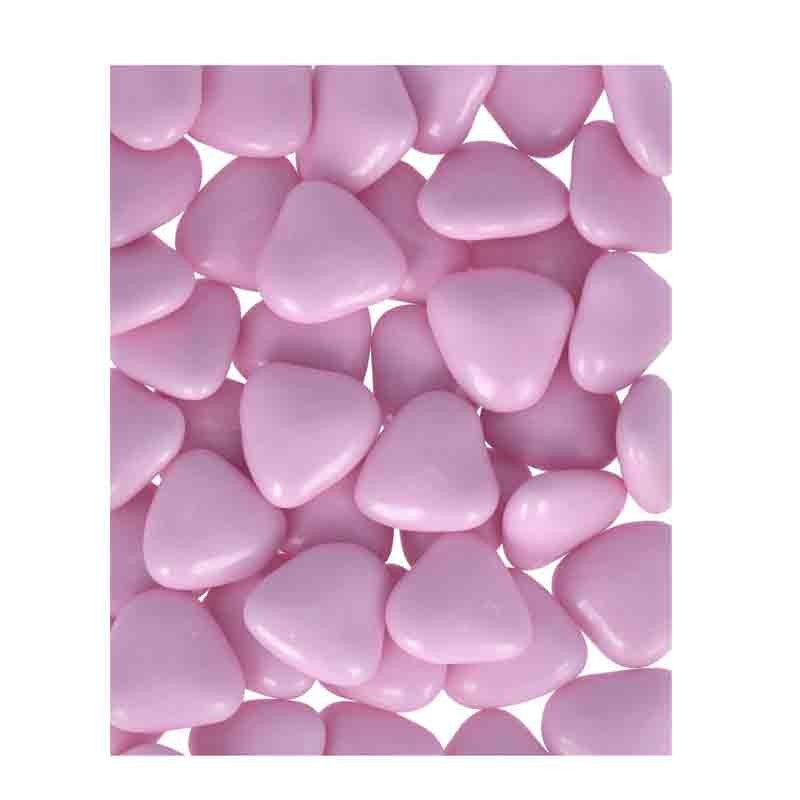confetti a forma di cuoricini al Cioccolato 50 g rosa