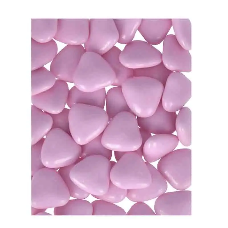 confetti a forma di cuoricini al Cioccolato 50 g rosa