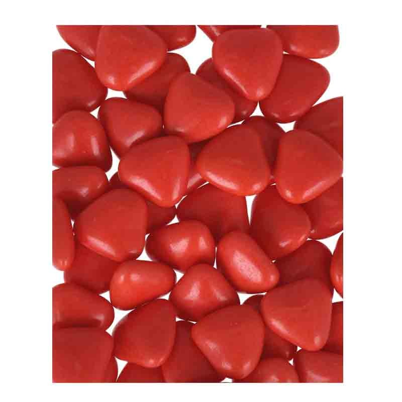 confetti a forma di cuoricini al Cioccolato 50 g rosso