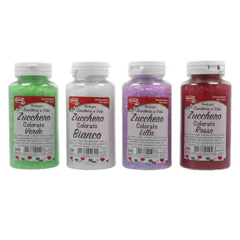 Zucchero colorato per decorare dolci 200 g verde
