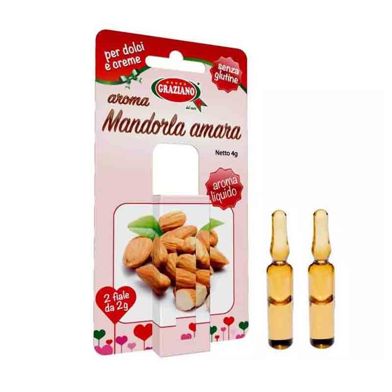 2 fialette Aroma Mandorla Amara 4 grammi