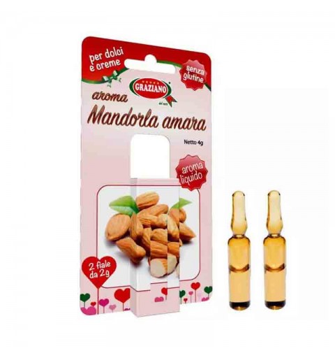 2 fialette Aroma Mandorla Amara 4 grammi