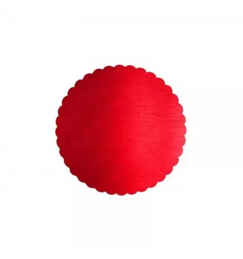 2 Sotto torta rotondo rosso 30 cm  1383