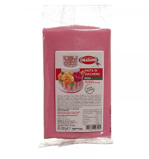 Pasta di Zucchero Copertura rosa 250 g
