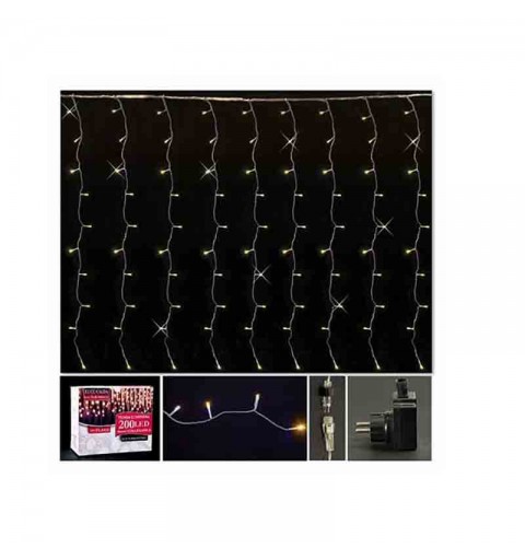 tenda 200 led bianco caldo 4x1mt 308.669