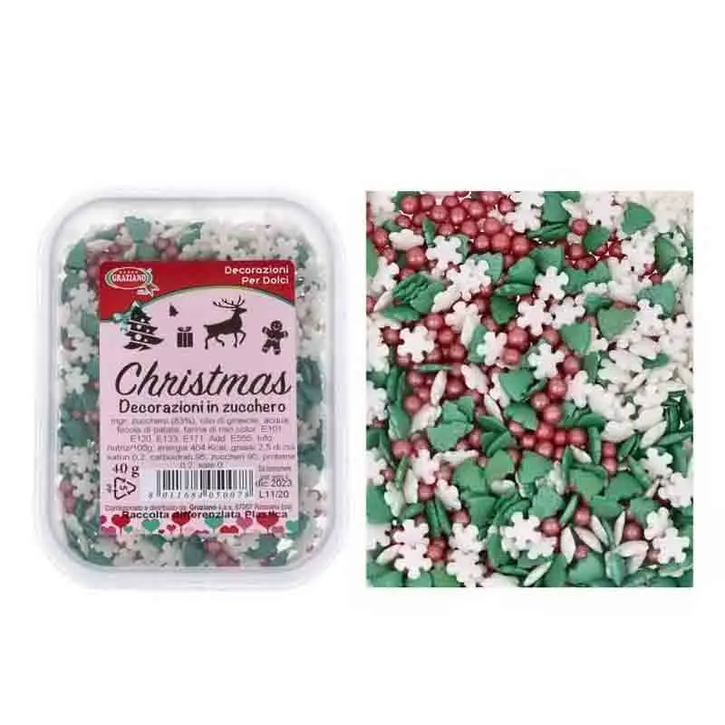 Decorazioni in zucchero Christmas 50g