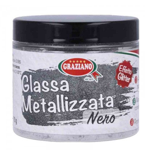Glassa metallizzata 70g nera