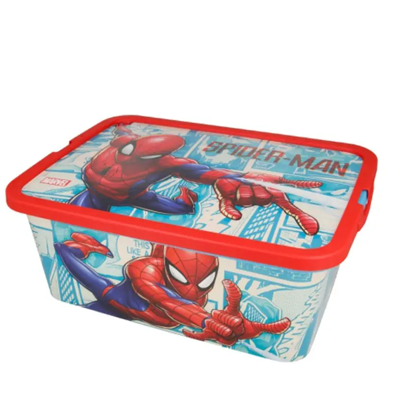 Scatola portaoggetti o  portagiochi Spiderman 13  l - 02625