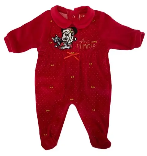 tutina in ciniglia natalizia Minnie WQ3036 9 Mesi