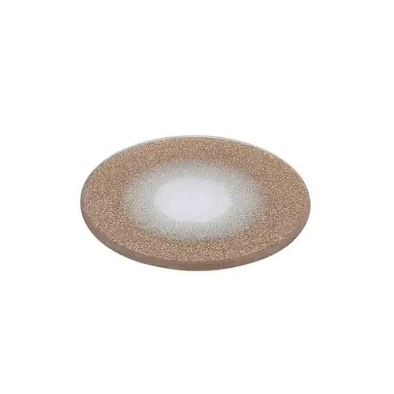 piatto vetro 15 cm oro gliterato 824353