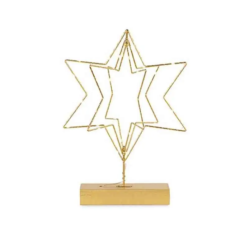 Stella oro 3D su base led 45 cm 20625
