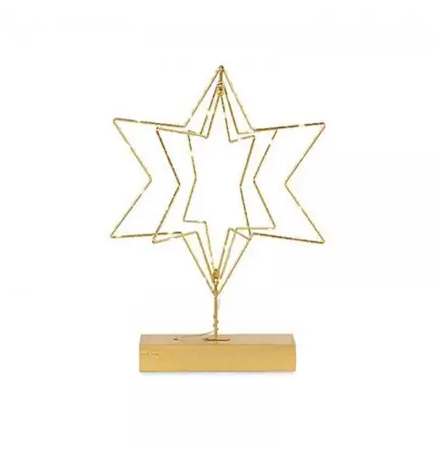 Stella oro 3D su base led 45 cm 20625