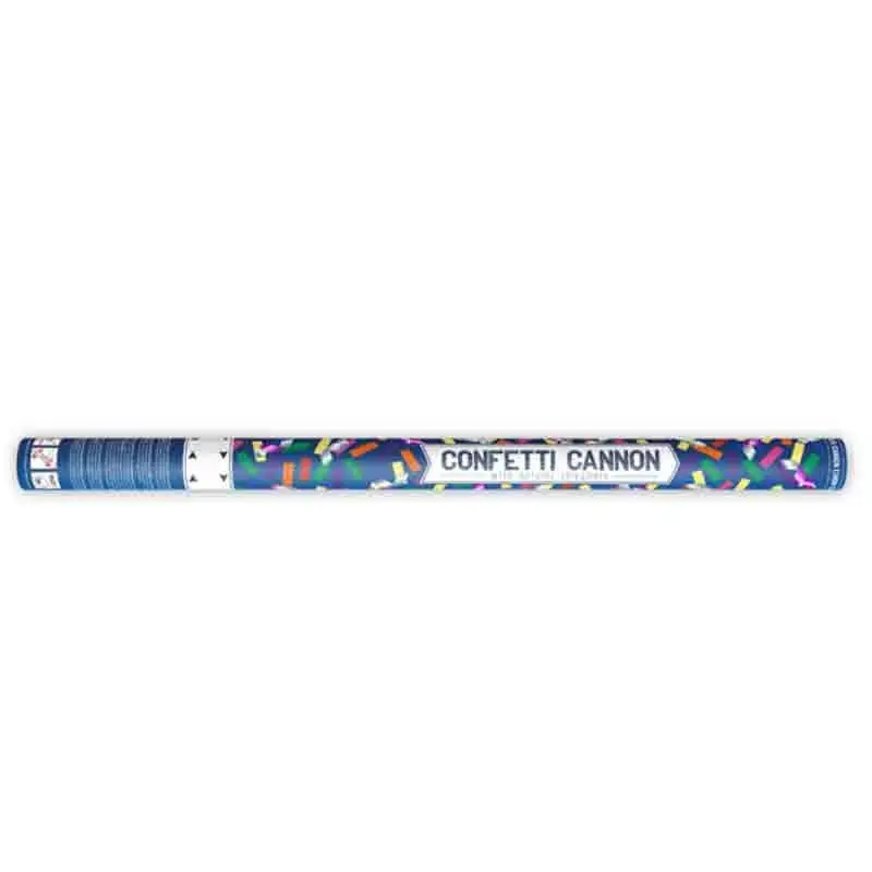 Tubo Sparacoriandoli Cannone coriandoli e stelle filanti 80 cm TUKM80