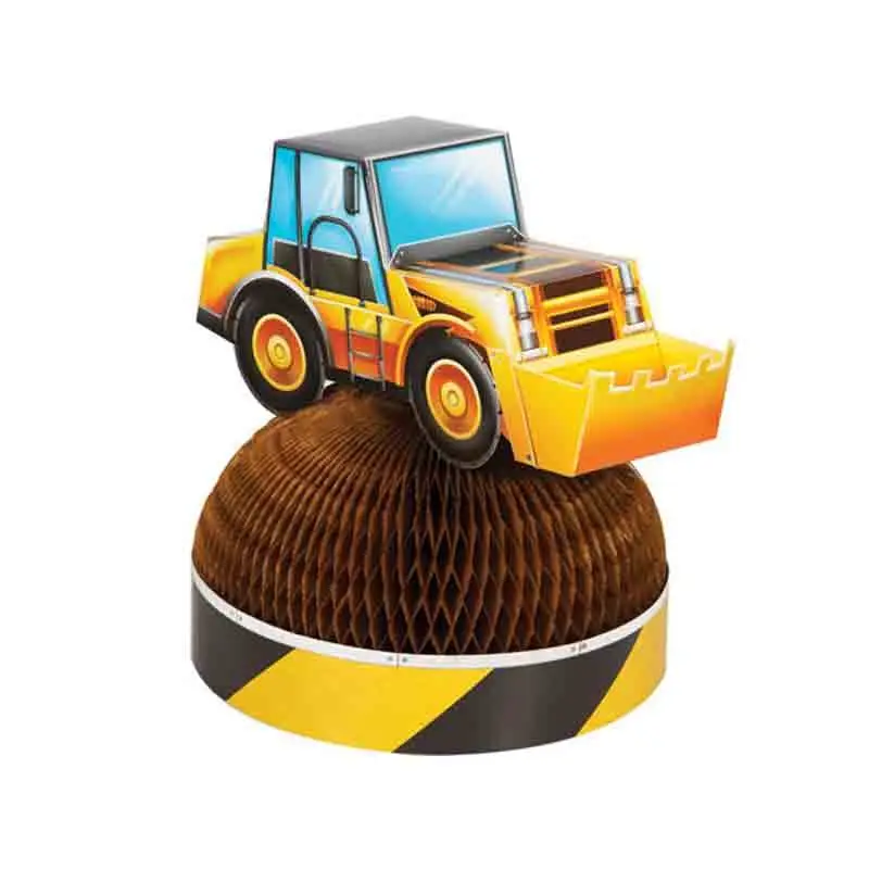 centrotavola Big Dig Construction nido d\'ape 28cm x 23cm circa