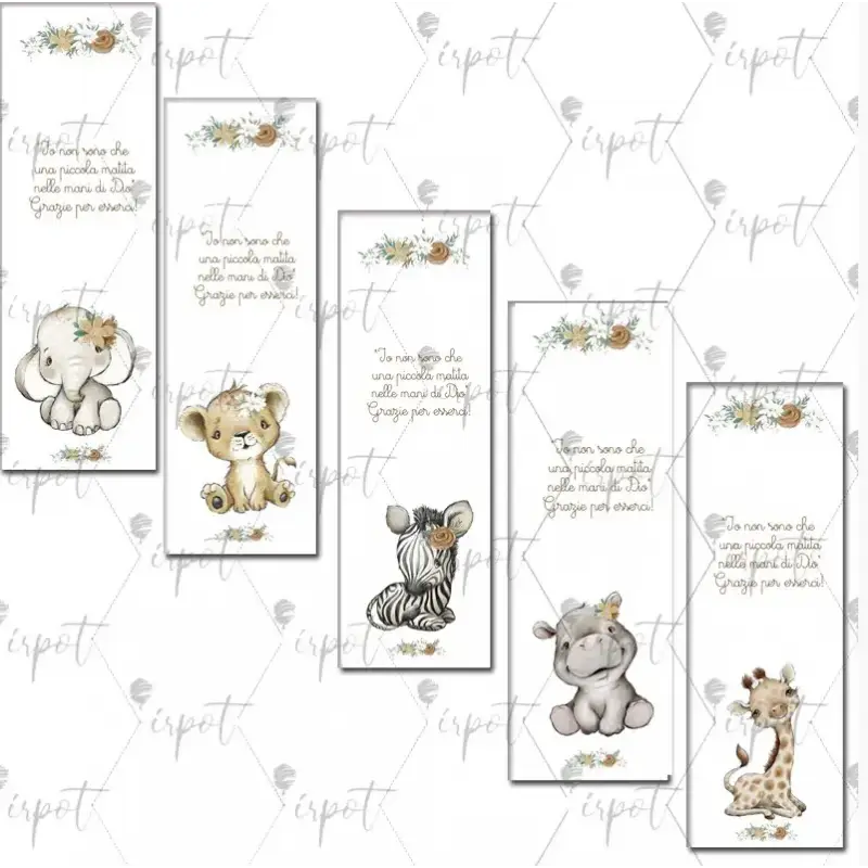 100 SEGNAPOSTO PORTA MATITA TENERI ANIMALETTI FEMMINUCCIA PERSONALIZZABILI