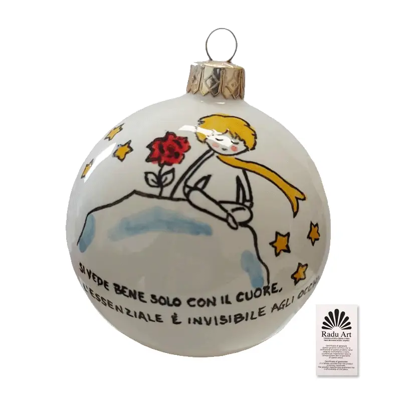 PALLINA PICCOLO PRINCIPE DECORATA A MANO