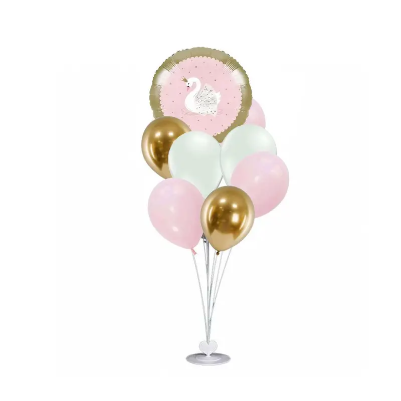 BOUQUET DI PALLONCINI CIGNO SWAN CON STRUTTURA