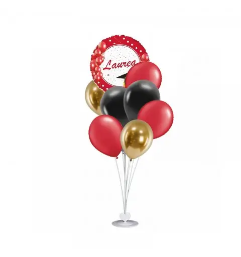 BOUQUET DI PALLONCINI LAUREA CON STRUTTURA