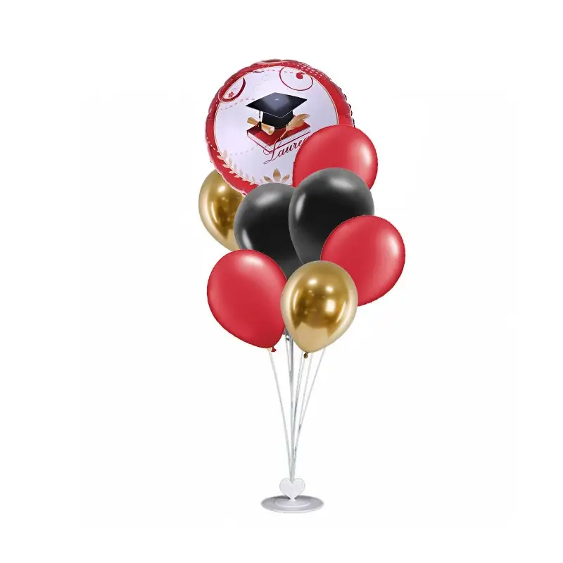 BOUQUET DI PALLONCINI LAUREA LIBRI TOCCO CON STRUTTURA