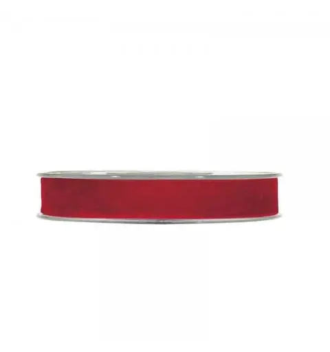 nastro double velvet 15 mm x 7 bordeaux velluto 3066p-24