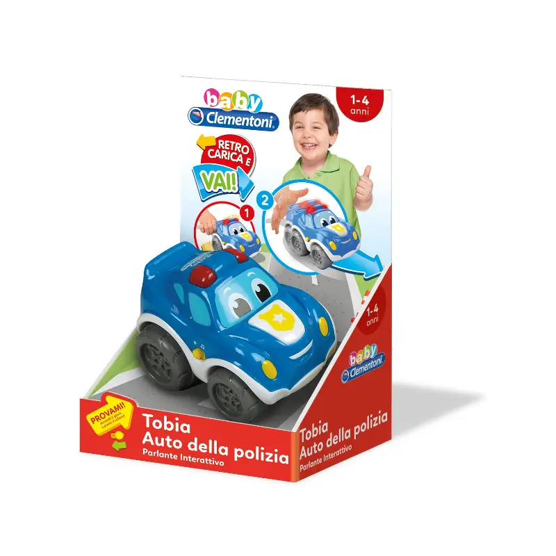 Tobia auto della polizia Clementoni