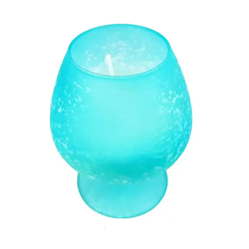 Candela cognac azzurro satinato