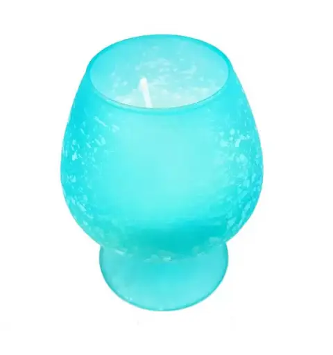 Candela cognac azzurro satinato