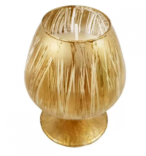 Candela cognac oro marmorizzato