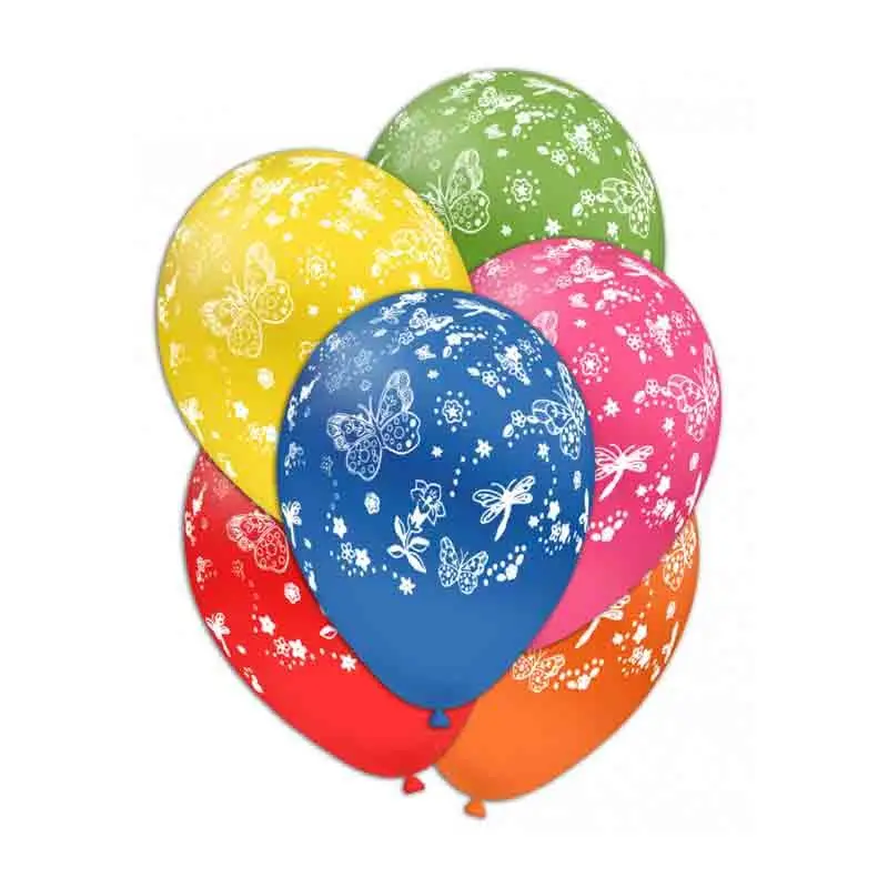 100 Palloncini 11/12 30 cm multicolor globo farfallei GSD110 GLO-97