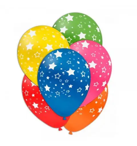 100 Palloncini 11/12 30 cm multicolor globo stelle GSD110 GLO-22