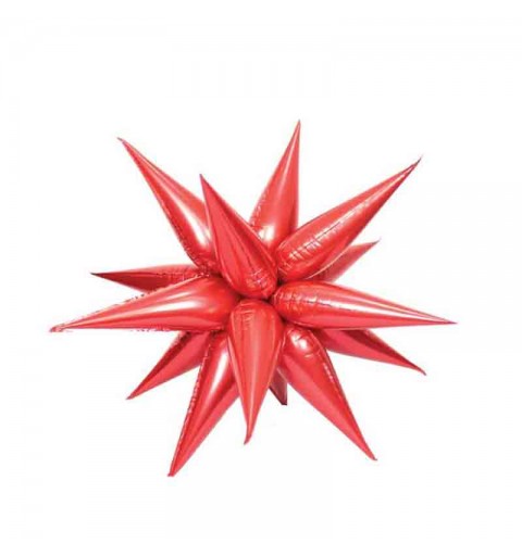 palloncino Mylar Kit Exploding Star Rosso 981765-01 65 cm