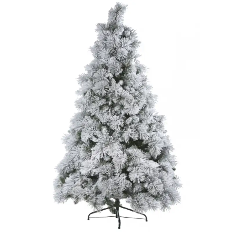 ALBERO DI NATALE INNEVATO ALASKA 210 CM EFFETTO REAL TOUCH + FLOCK