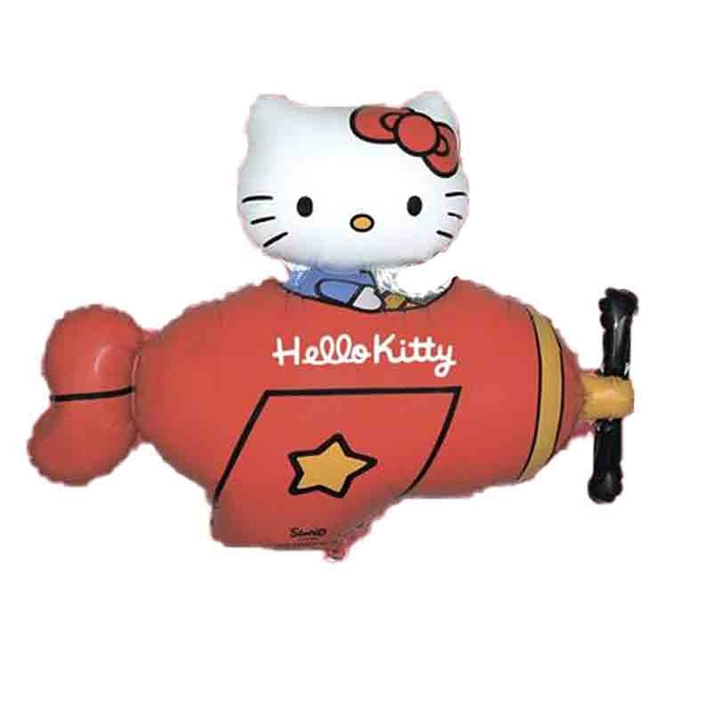 Palloncino foil 24 \'\' 60 cm cm Hello Kitty su aereo 901720R