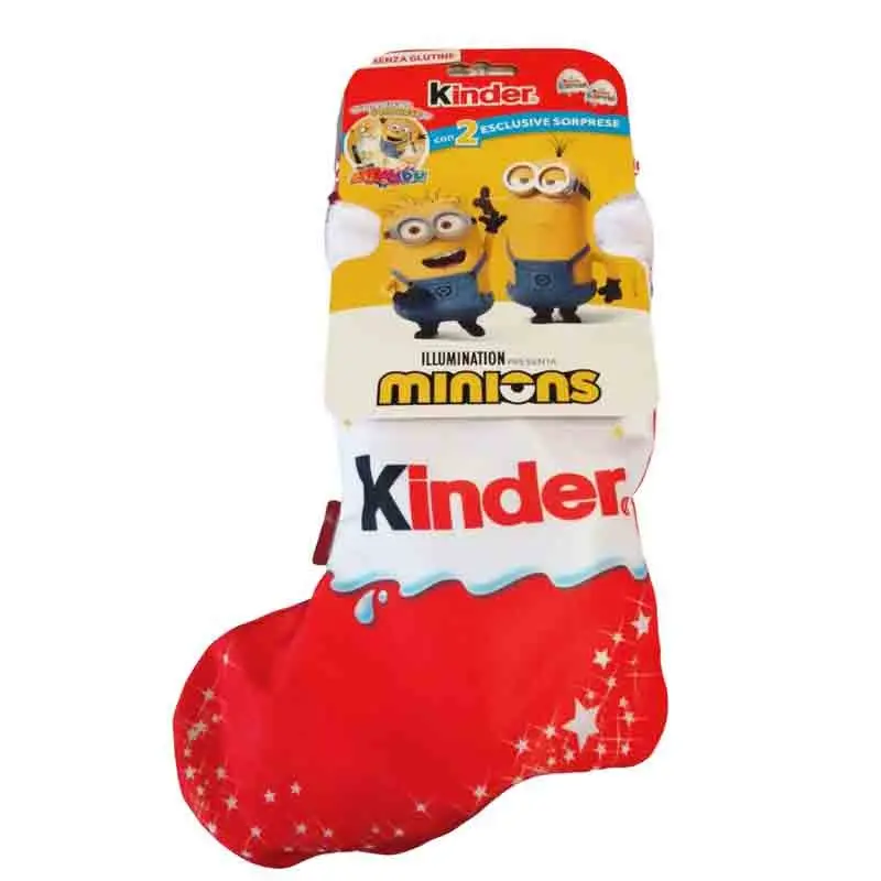Calza della befana Minions Kinder Ferrero 7 pezzi 232 g