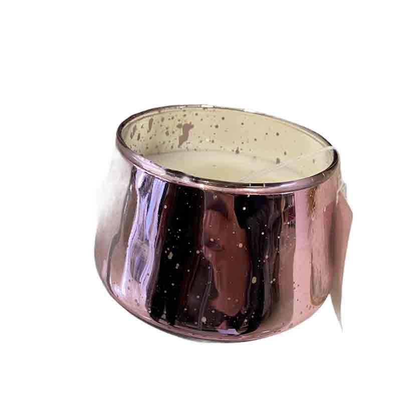 vaso vetro con candela 8 cm colori assortiti e casuali 923029
