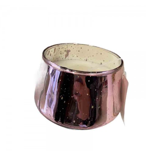 vaso vetro con candela 8 cm colori assortiti e casuali 923029