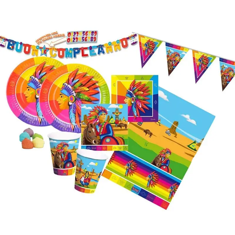 KIT N.51 INDIANI D’AMERICA – COORDINATO FESTA WESTERN