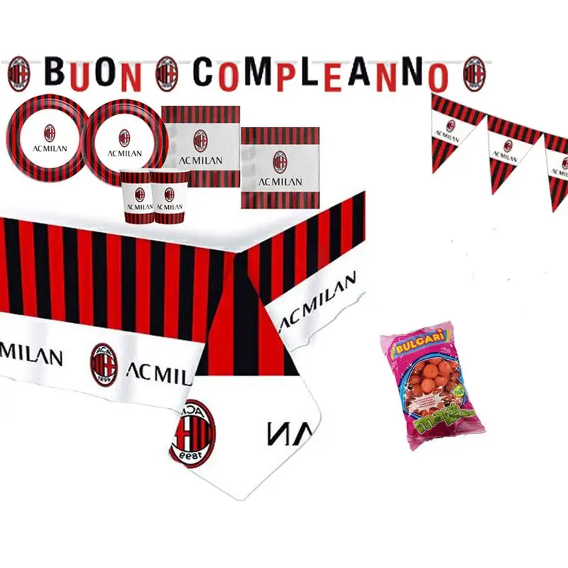 KIT N. 51 AC MILAN - ADDOBBI COMPLEANNO
