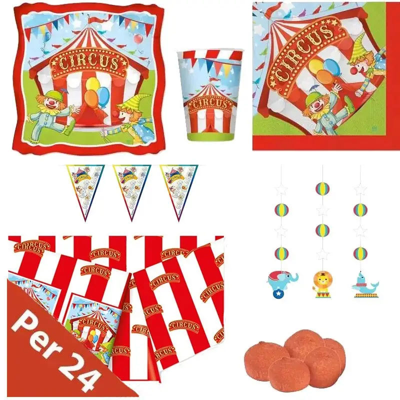 KIT N.51 CIRCUS PARTY - COORDINATO PER FESTA CIRCO