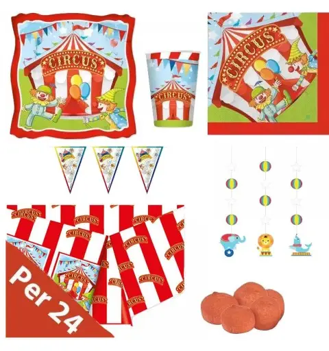 KIT N.51 CIRCUS PARTY - COORDINATO PER FESTA CIRCO