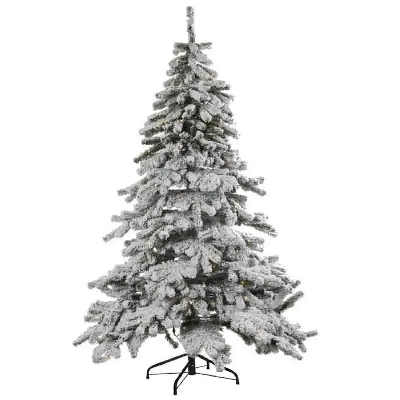 albero di natale innevato con luci 2436 rami 400 luci 84543 240 cm