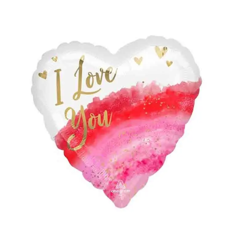 Pallone foil cuore 17 - 42 cm Geode Watercolor Love 4366001