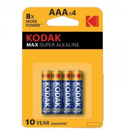 Kodak Max super alkaline AAAx4 BLISTER 4 pz. 30952812