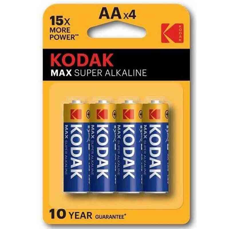 Kodak Max super alkaline AAx4 - Pila Stilo-Blister Da 4 Pezzi 30952867