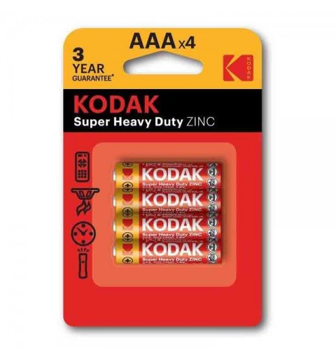 Kodak Pile zinco-carbone AAAx4 4 pz. mini stilo 30953321