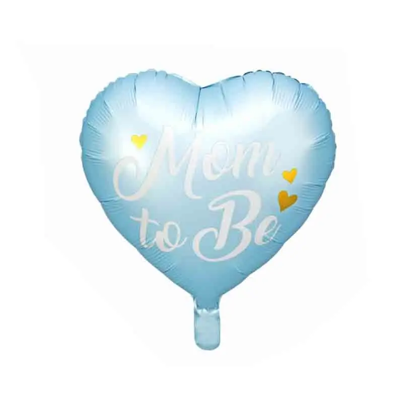 Palloncino foil cuore Mom to Be 35cm blu FB92-001
