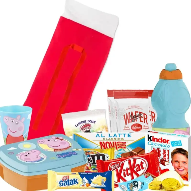 Calza della befana Peppa Pig fai da te