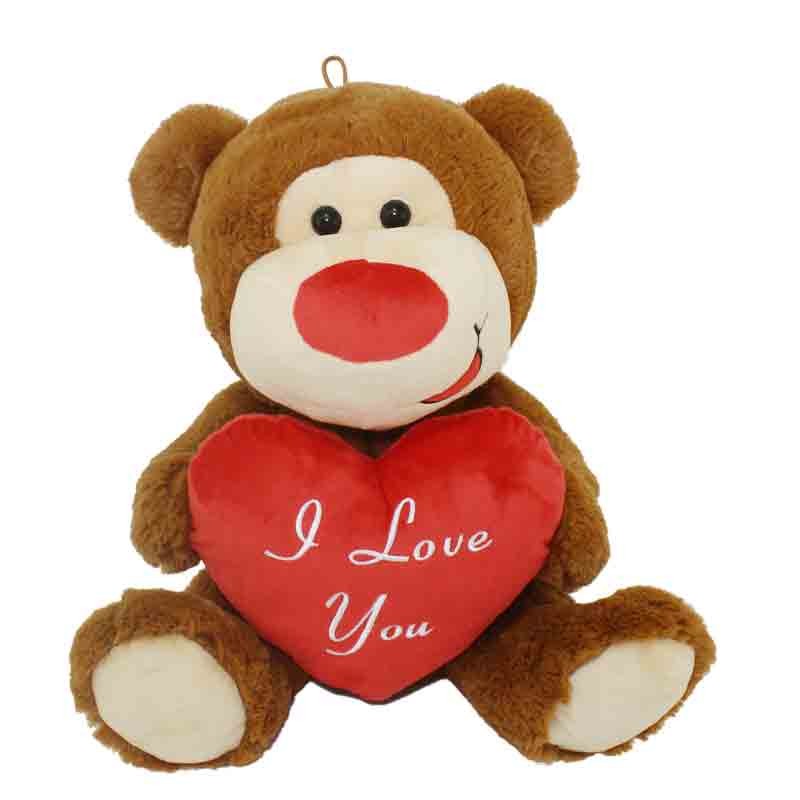 orsetto in peluche con cuore 35 cm 68423