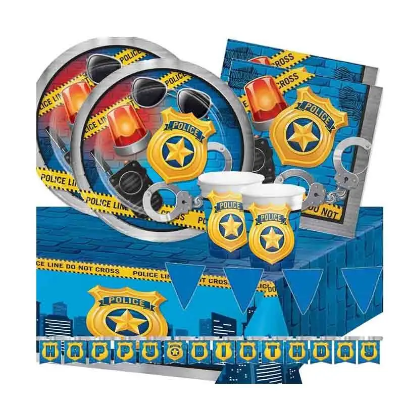 KIT N.17 POLIZIA - COORDINATO TAVOLA